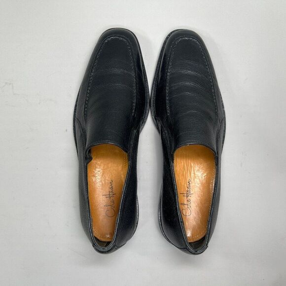 Cole Haan Loafers Men\'s Size 9.5 Black Leather Apron‎ Toe Slip On Dress Shoes main image 4